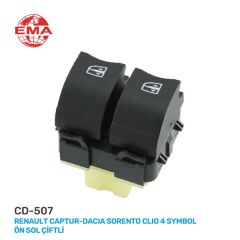 CAM AÇMA ANAHTARI ÖN SOL ÇİFTLİ CAPTUR-CLIO 4 SYMB...