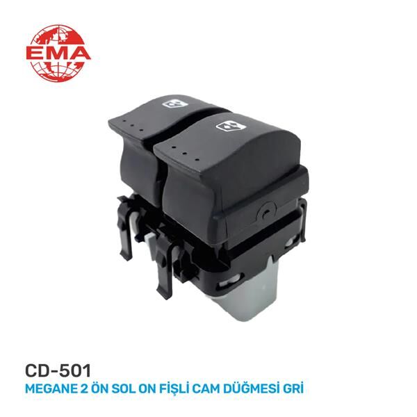 CAM AÇMA ANAHTARI ÖN SOL MEGANE 2 (10 FİŞLİ) GRİ