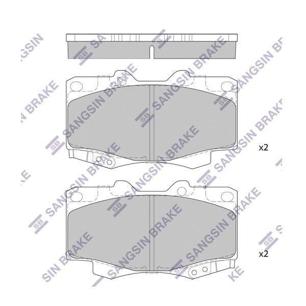 ÖN BALATA TOYOTA HILUX PICKUP 2.5D-4D 4WD 01=> ...