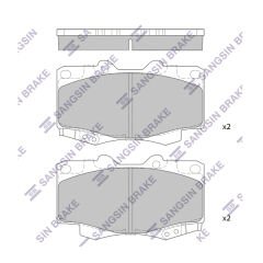 ÖN BALATA TOYOTA HILUX PICKUP 2.5D-4D 4WD 01=> ...