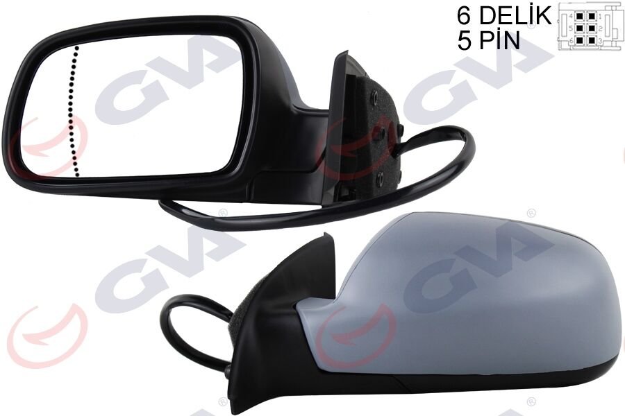 DIŞ DİKİZ AYNASI SOL 307 02> ELEKTRİKLİ+ISITMAL...