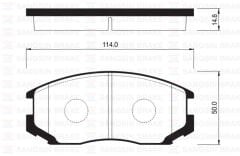 ÖN FREN BALATA DAIHATSU TERIOS 1.3L HCEJ K3-VE J10...