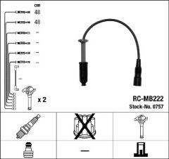 ATESLEME KABLOSU SETI MERCEDES M111 W202 S202 C208...