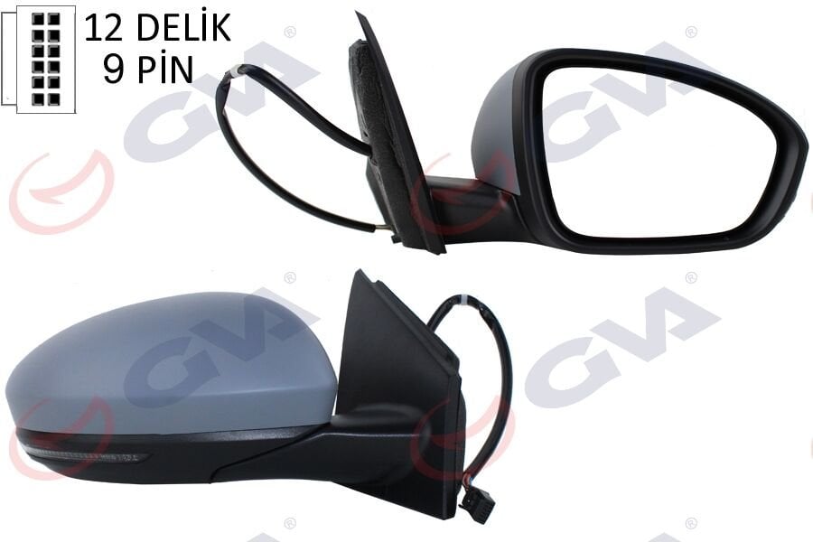 DIŞ DİKİZ AYNASI SAĞ MEGANE 15> ELEKTRİKLİ+ISIT...