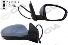 DIŞ DİKİZ AYNASI SAĞ MEGANE 15> ELEKTRİKLİ+ISIT...