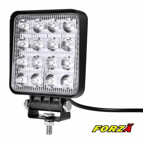 16 LED PROJEKTÖR ÇALIŞMA LAMBASI KARE 48W.