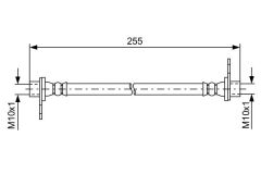 FREN HORTUMU ARKA ASX 10- / LANCER 08- / OUTLANDER 07-12
