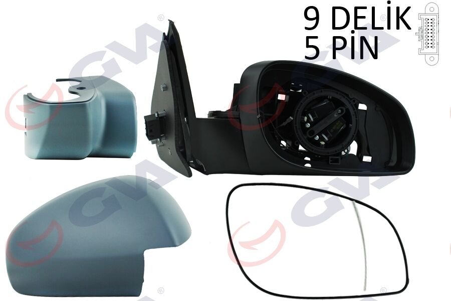 DIŞ DİKİZ AYNASI SAĞ VECTRA C 03> ELEKTRİKLİ+IS...