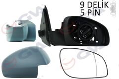 DIŞ DİKİZ AYNASI SAĞ VECTRA C 03> ELEKTRİKLİ+IS...
