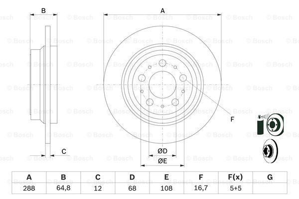 ARKA FREN AYNASI VOLVO S60 (01-10) S70 (01-05) S80...