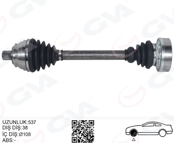 KOMPLE AKS ÖN SAĞ/SOL T4 1.9 TD-2.4 D-2.5 TDİ (91-...