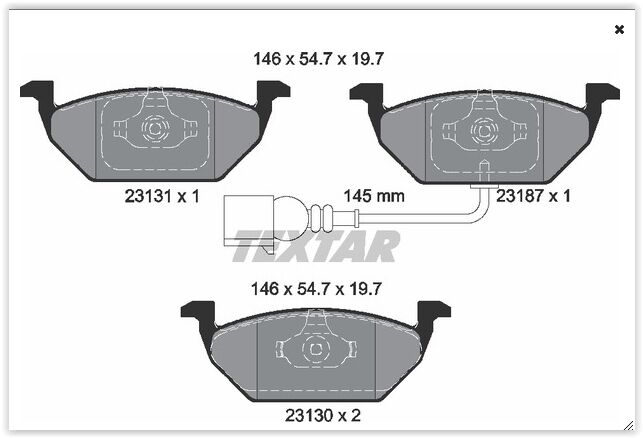 ÖN BALATA FİŞLİ KÜÇÜK GOLF4-GOLF5-JETTA-BORA-POLO-...