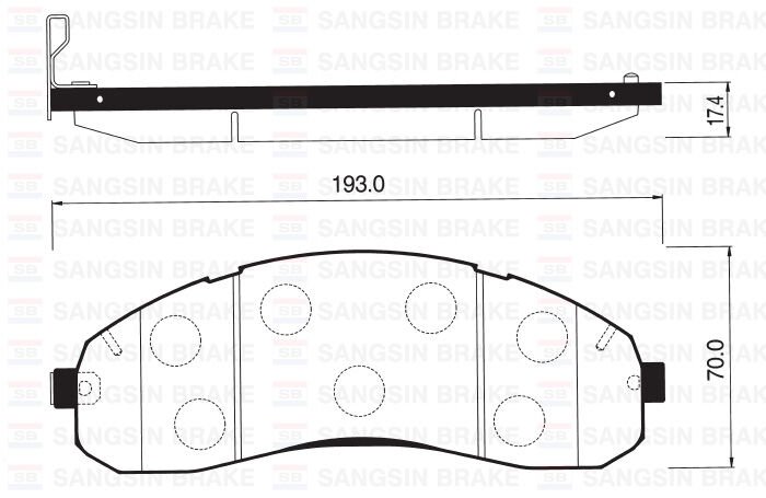 ÖN BALATA DİSK KIA BONGO 1.4 TON K3000 04=>