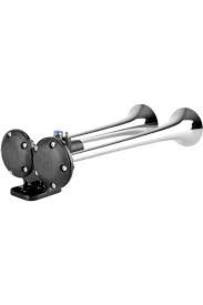İKİ BORULU-DÜZ SES 12V (KROM BORULU)
