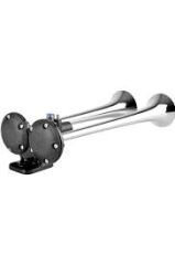 İKİ BORULU-DÜZ SES 12V (KROM BORULU)