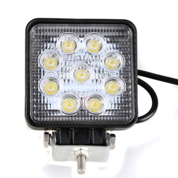 9 LED PROJEKTÖR ÇALIŞ.LAMBASI KARE 27W. ÇİFT RENK