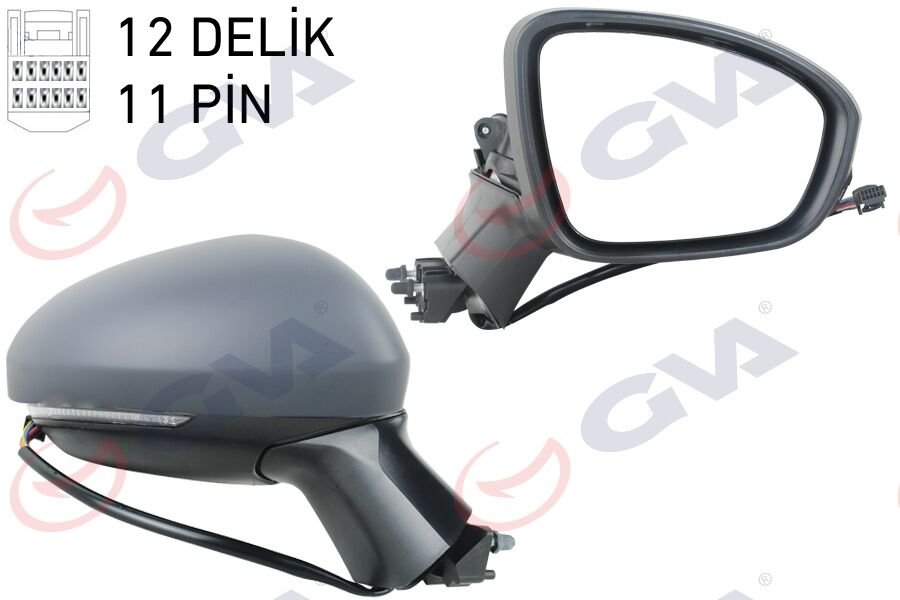 DIŞ DİKİZ AYNASI SAĞ ELEKTRİKLİ+ISITMALI+SİNYALLİ+...