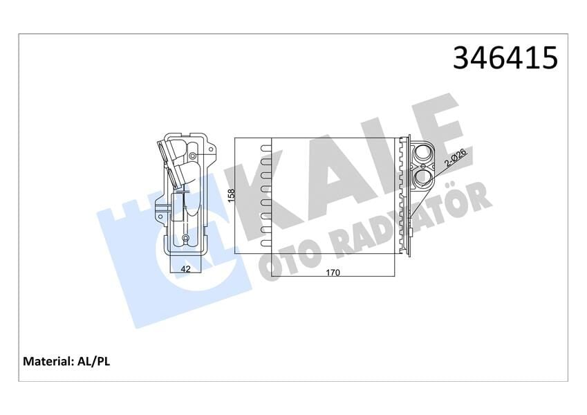 KALORİFER RADYATÖRÜ LOGAN 05>DUSTER 10>SANDE...