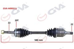KOMPLE AKS SOL CORSA C-COMBO 1.2-1.4 16V 1.3 CDTI-...