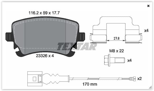 ARKA BALATA TRANSPORTER T5 T6 04=> (FİŞLİ)