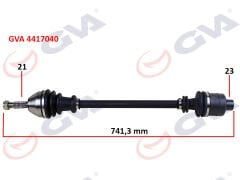 KOMPLE AKS SAĞ R21 MANAGER 1.7 (86-93) (742mm)