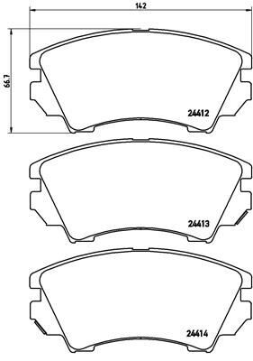 ÖN BALATA OPEL ASTRA J 12=>14=> INSIGNIA 08=...