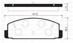 ARKA FREN BALATA MAZDA 323 LANTIS 1.8L BP DOHC BJ ...