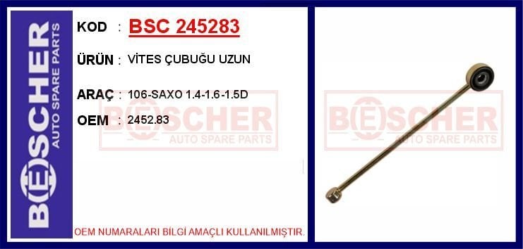 VİTES ÇUBUĞU UZUN 106-SAXO 1.4-1.6-1.5D