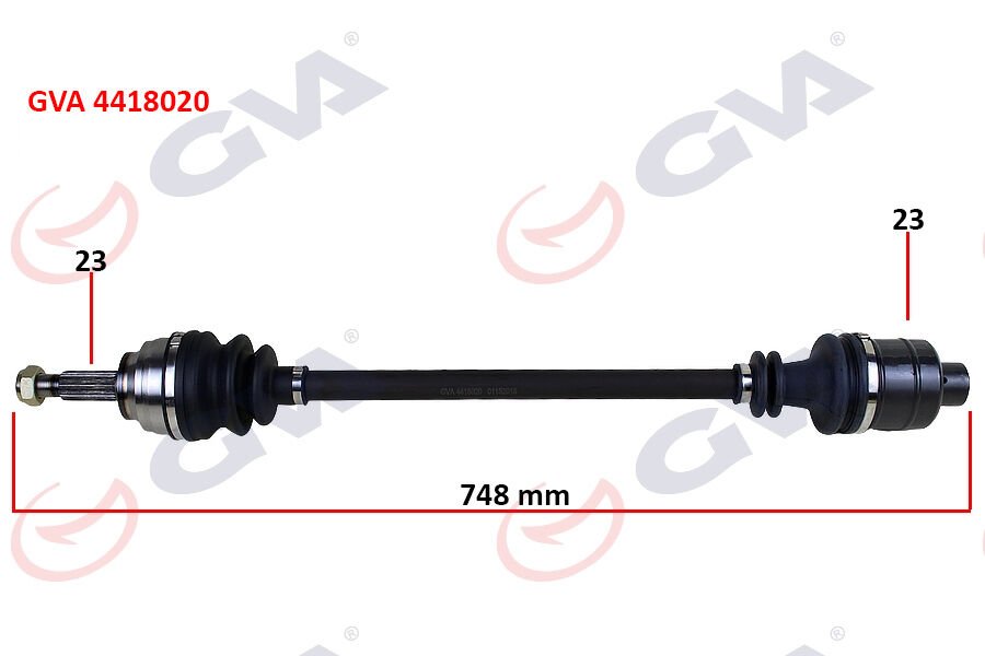 KOMPLE AKS SAĞ LAGUNA I 1.6 16V (93-01) (747mm)