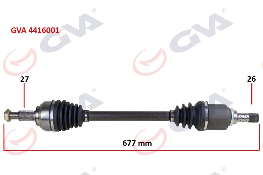 KOMPLE AKS SOL KANGOO III 08> 1.5dCi (677mm)