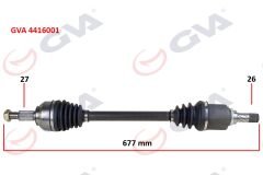 KOMPLE AKS SOL KANGOO III 08> 1.5dCi (677mm)