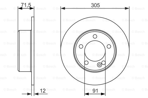 FREN DISKI ARKA (305 MM) MASTER III 08-