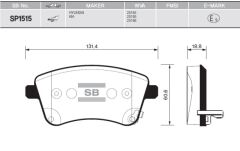 BALATA ÖN DİSK KIA VENGA 1.4-1.6 CRDI 10=> (GDB...