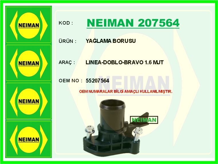 YAĞLAMA BORUSU LINEA-DOBLO-BRAVO 1.6 MJT