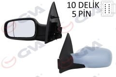 DIŞ DİKİZ AYNASI SOL MEGANE 02> ELEKTRİKLİ+ISIT...