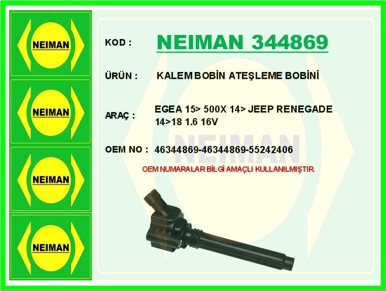 ATEŞLEME BOBİNİ FIAT EGEA 15> 500X 14> JEEP ...