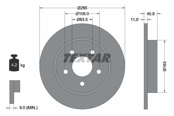 ARKA FREN DISK AYNASI FOCUS II 04> C MAX 07>...