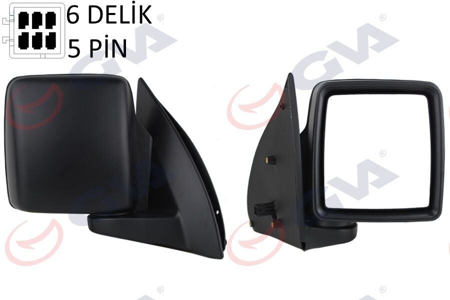 DIŞ DİKİZ AYNASI SAĞ COMBO C 01> ELEKTRİKLİ+ISI...