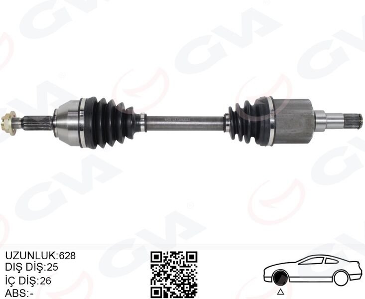 ON AKS KOMPLE SOL TRANSIT CONNECT 1.8 TDCI 02>1...