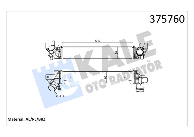 TURBOSARJ RADYATORU BMW F40 F52 F44 F45 F46 F48 F4...
