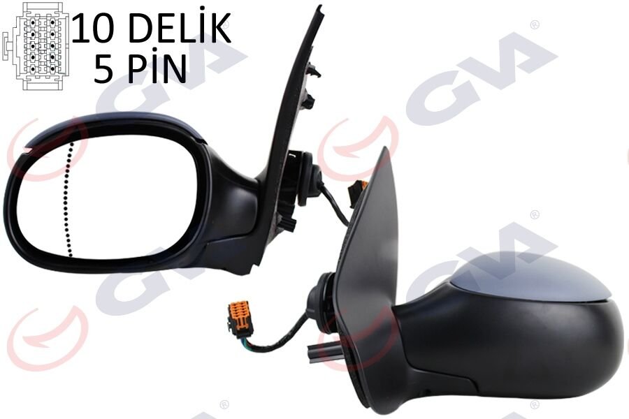 DIŞ DİKİZ AYNASI SOL 206 04> ELEKTRİKLİ+ISITMAL...