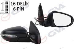 DIŞ DİKİZ AYNASI SAĞ GOLF 09> ELEKTRİKLİ+ISITMA...