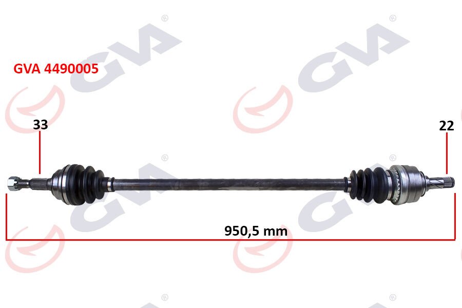 KOMPLE AKS SAĞ ASTRA G 1.4/1.6 16V (98-05) (950mm)