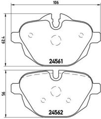 FREN BALATASI ARKA BMW G30 G31 G38 G32 G11 G12 G01...