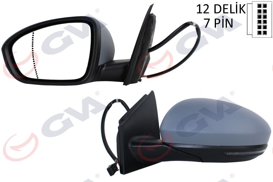 DIŞ DİKİZ AYNASI SOL MEGANE IV 15> ELEKTRİKLİ+I...