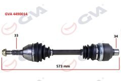 KOMPLE AKS SAĞ ASTRA H 1.3 CDTI 04=> (573mm)