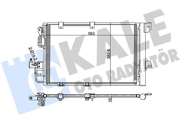 KLİMA RADYATÖRÜ (KONDENSERİ) ASTRA G-ZAFIRA 1.2 16...