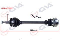 KOMPLE AKS SOL TRANSPORTER T5 1.9 TDI (03-11) (645...