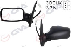 DIŞ DİKİZ AYNASI SOL PALIO 98> ELEKTRİKLİ+KONVE...