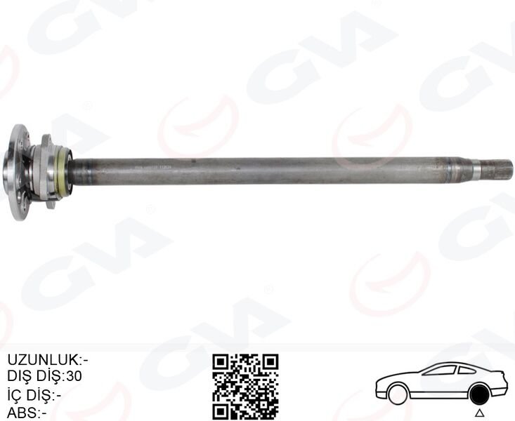 AKS MILI ARKA SAG KALIN UZUN 892mm MERCEDES SPRINT...